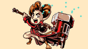 Mina the Hollower Blaststrike Maul weapon in action
